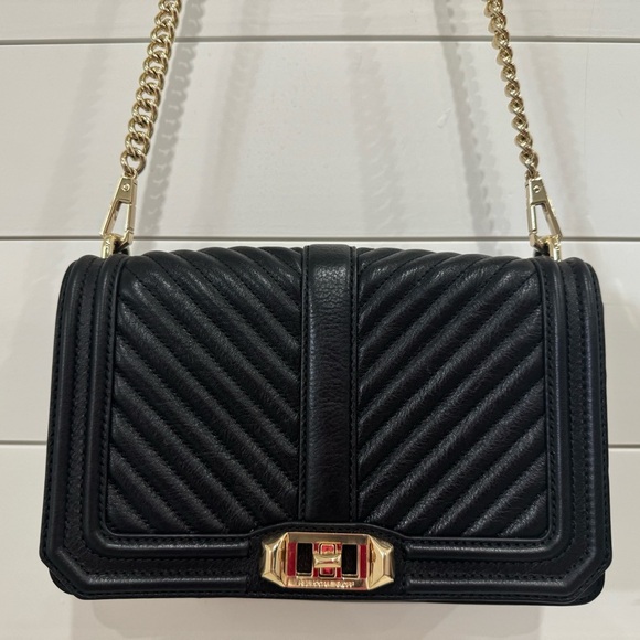Rebecca Minkoff Handbags - Rebecca Minkoff Chevron Quilted Love Crossbody
